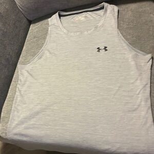 Under armour heat gear athletic fitted mens tank top. Large
